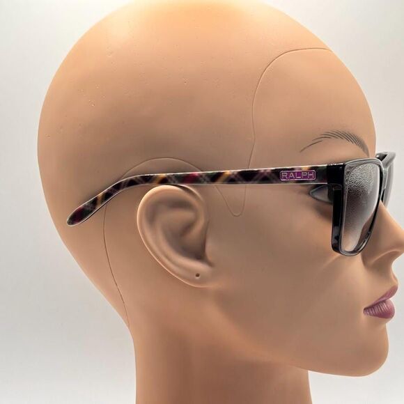 NEW Ladies Y2K Polo Ralph Lauren Square Sunglasses RA5141 Tortoise & Plaid 57/15 main image 5